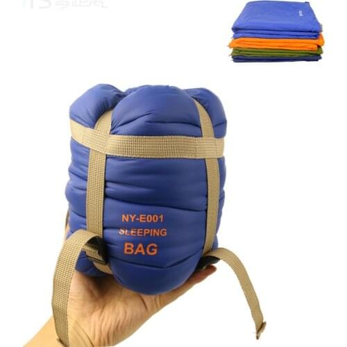 Outdoor camping travel envelope typ ultra light nylon imitation outdoor camping sleeping bag can be spliced sleeping bag