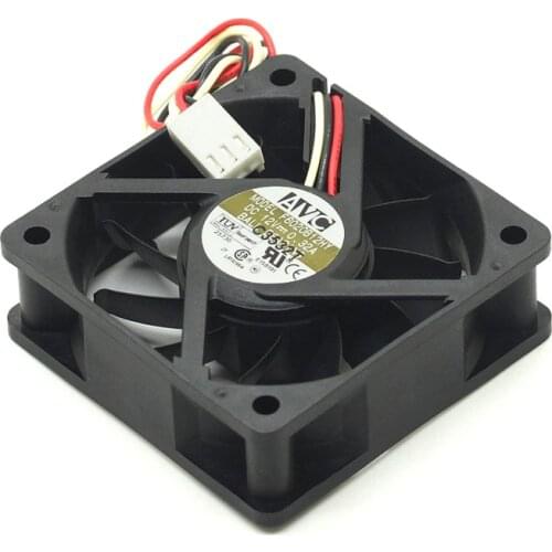 60mm cooling fan 6cm For AVC f6020b12hy 6020 12V 0.32A large air volume 3-wire 6cm double ball case power fan