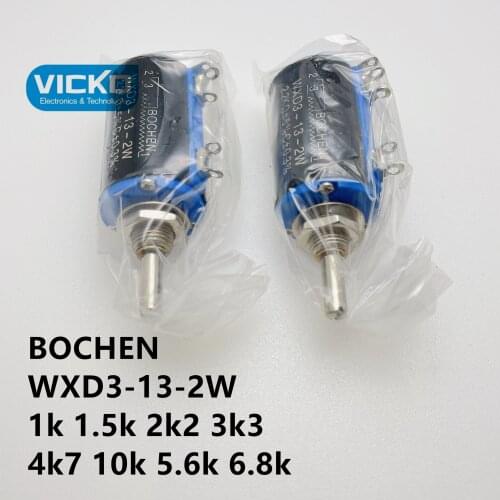 WXD3-13 precision multi-turn around the potentiometer 2W 2.2k 5.6k 6k8 5k6 4.7k 10k 100k adjustable resistance switch WXD3-13-2W