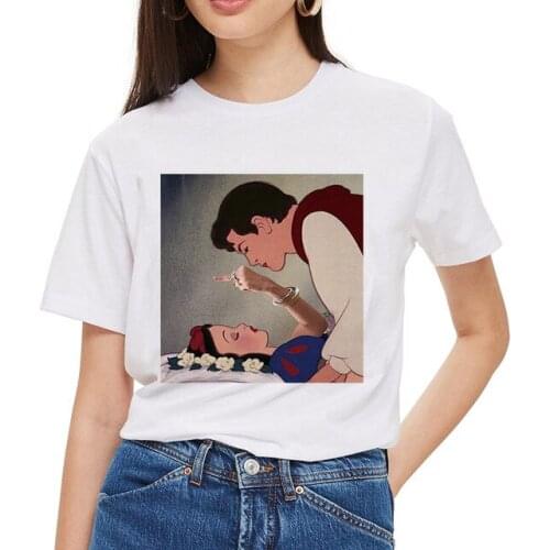 2019 new Womens White Harajuku T Shirt Cotton O-neck Tops Tee Punk T-shirt Print Casual Short Sleeve Tshirt Female Streetwear