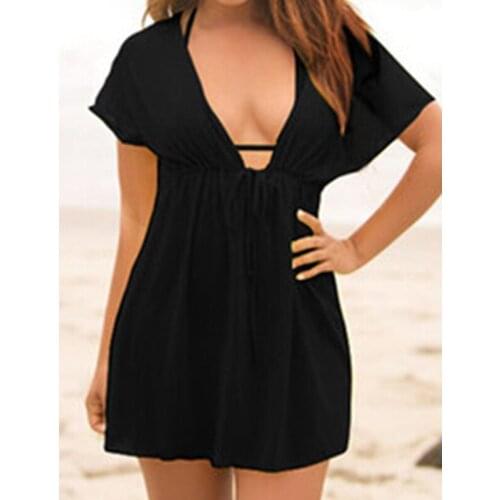 Women Chiffon Cover Up Summer Beach Bathing Suit Swimwear Casual Summer Beach Wear Bikini Dress