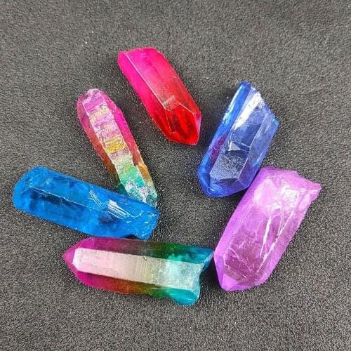 1PC Natural Stones Crystal Point Wand Amethyst Quartz Healing Stone Energy Irregular Ore Mineral Crafts Obelisk Home Decoration
