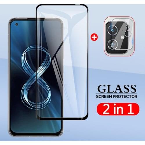 2 In 1 Back Camera Lens Film & Screen Protector Protective Tempered Glass For Asus Zenfone 8 Flip 7 Pro ZS590KS ZS672KS ZS671KS