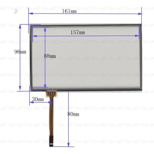 ZhiYuSun LXH573001 7 inch Touch Screen panels 161mm*96mm 4 wire resistive Touch Panel FOR GPS Touchsensor 161*96