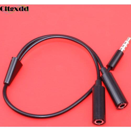 Cltgxdd 3.5mm Headphone audio jack Splitte 1 in 2 out Audio interface male to Female Y Splitter Audio Mic Adapter Extended Cable