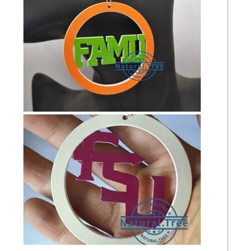 Free Shipping!printed FAMU and FSU wooden Earrings