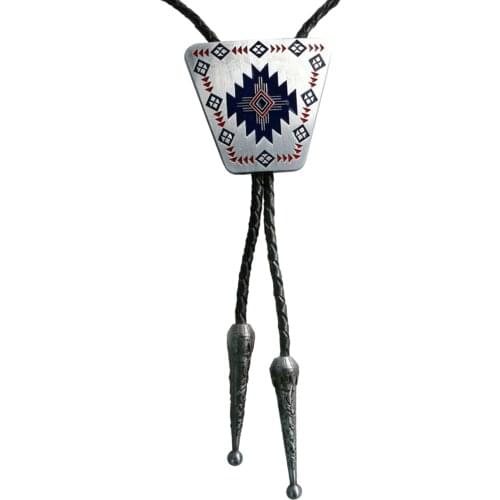 Bolo Tie Rodeo Cowboy Leather Necktie Western Necklace Costume Accessories for Men and Women