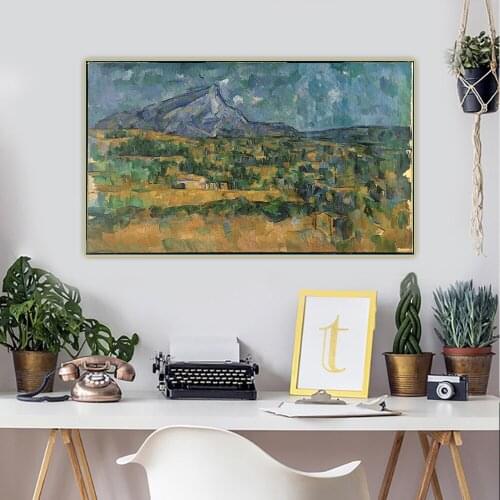 Citon Paul Cezanne《Mount Sainte-Victoire》Canvas Art Oil Painting Artwork Poster Picture Wall Background Decorations Home Decor