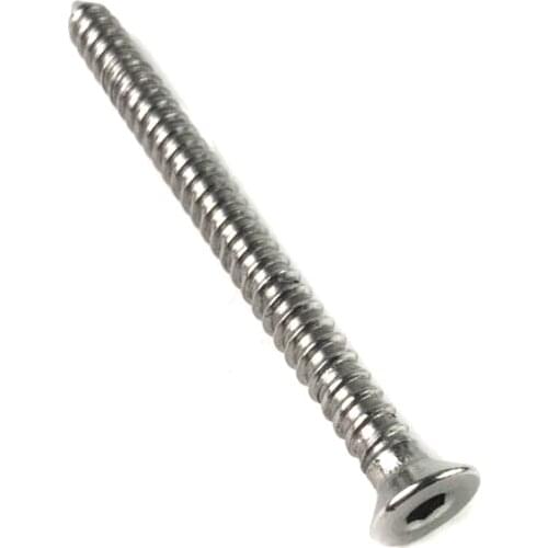 Wood screw M8X100 304 for glass spigot clamp mini post