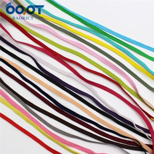 10yard 6mm Solid color Double-sided Ribbon Elastic Foldover Elastics Stretch Hair Ties Headbands for Girls Hair Bow E-20519-1235