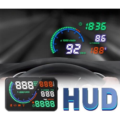 I9 HUD Head-Up Display speedometer Windshield Projector On-board Universal Car Overspeed Warning System Universal Auto