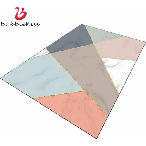Bubble Kiss Carpets For Living Room Color Floor Mat Irregular Geometric Pattern Carpet Nordic Style Home Bedroom Washable Rug