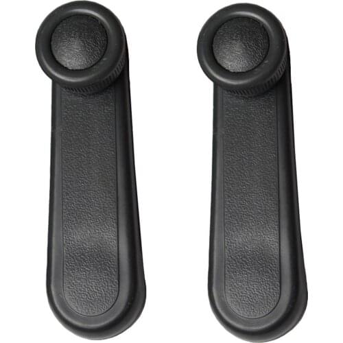 2pcs Black Plastic Front Door Window Winder Handle for Wuling 6371, 6376, Car Auto Vehicle Accessories