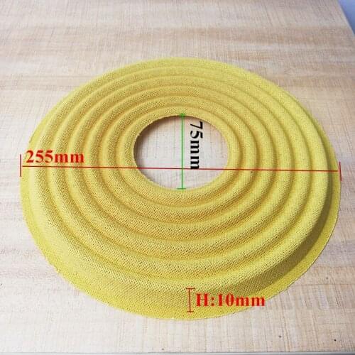 Wholesale 25pcs 255mm x 75mm Core Height 10mm Woofer Spring Pad Subwoofer Elastic Wave Centering Piece Repair Parts