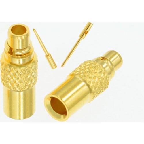 MMCX Male Straight Angle Semi Rigid RG405 "086 RF Connector 1pc