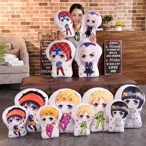 JoJos Bizarre Adventure Manga Anime Plushie Cushion Pillow JoJos Bizarre Adventure Home Decor Bolster Doll Stuffed Plush Toy