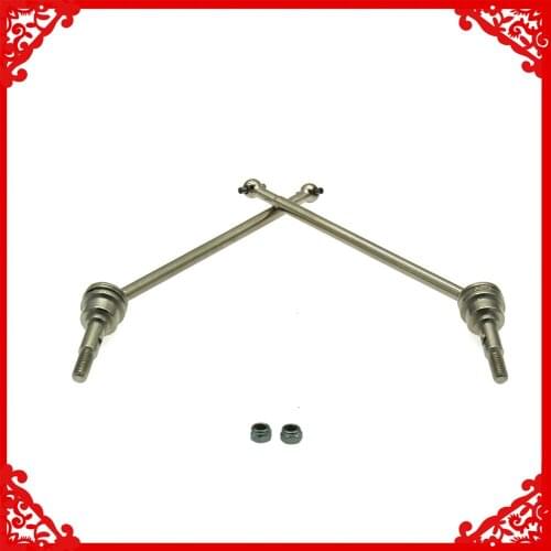 RCAWD 2PCS Universal Drive Shaft For Rc Hobby Model Car 1/10 Fs Racing Big Foot Monster Truck 538550 Hopup Parts