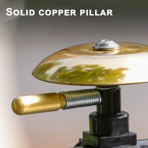Vintage Copper Bicycle Bell Classical Handlebar Ring Clear Sound Loud Voice MTB Road Bicycle Horn Cycling Alarm Accessories