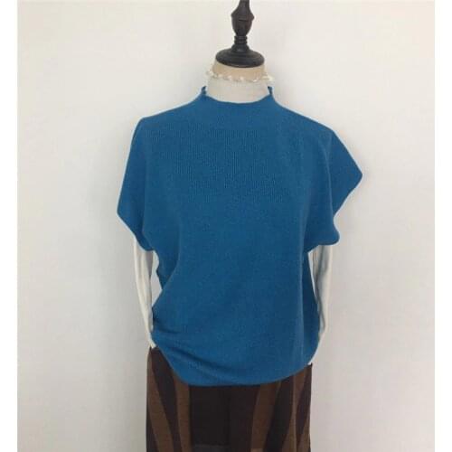 70%Silk 15% Cashmere 15%Wool Sweaters for women Plus size Short sleeve Knit top women Winter warm sweater pullovers 12 Stitches