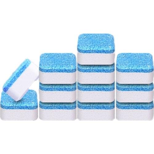 12 Pcs Washing Machine Effervescent Cleaner Laundry Washer Cleaning Detergent Tablet Washer Tabs for Washing Machine Clean Tool