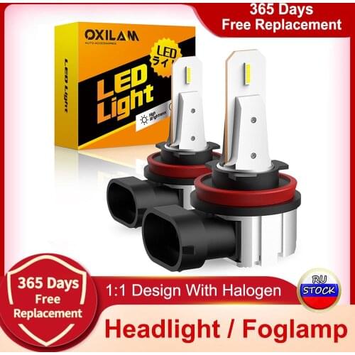 2Pcs H8 H9 H11 Car LED Fog Light Bulbs DRL For Kia Spectra Rio 3 4 Cerato 2 3 4 Sportage 2 6500K White Auto Front Driving Lamps