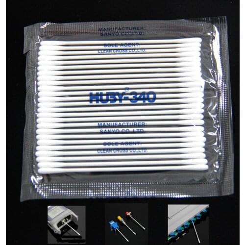 25PCS/bag SANYO HU3Y-340 Fiber Optic cleaner Cotton swab 2.5MM fiber connector cleaner Sticks SC FC LC ST MU cleaning rod
