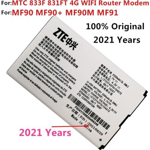 Original New 2300mAh Li3723T42P3h704572 Battery For MTC 833F 831FT 4G WIFI Router Modem For ZTE MF90 MF90+ MF90M MF91 Batteries