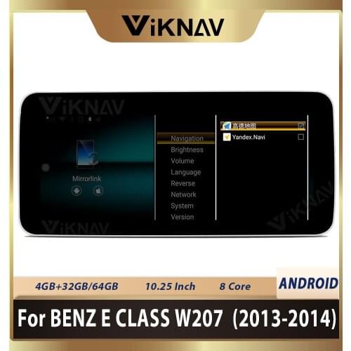 10.25 inch Android Car GPS Navigation For Benz E Class W207 2013 2014 Auto GS radio multimedia player tape recorder