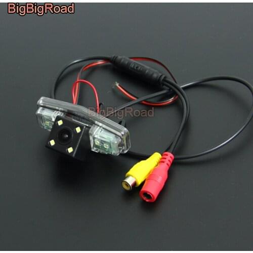 BigBigRoad For honda accord 2008 2009 2010 / crider Wireless Camera Car Rear View Backup Reverse Camera RCA Connector