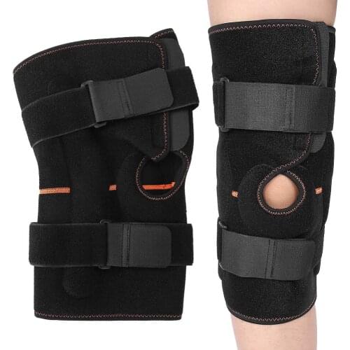 Breathable Sports Knee Pads Shock Absorbing Shinguards Hiking Running Knee Support Brace L/XL S/M