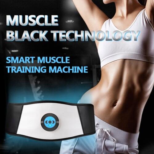 Electric Muscle Trainer Abdomen Patch Massage Belt Muscle Stimulator Digital Display Electric Fitness Abdominal Training Belt