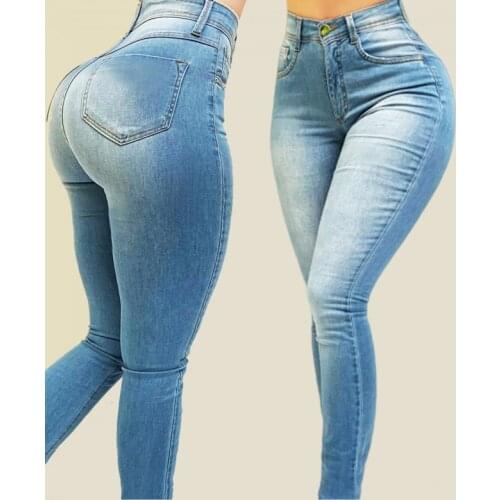 Shaping Jeans Woman Jeans Skinny Blue Pants
