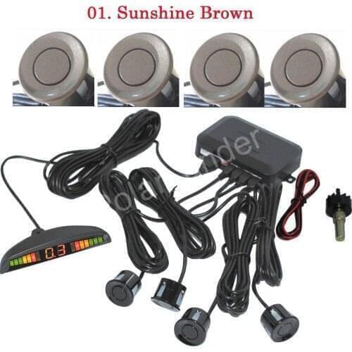 Hot Car Parking Sensor Kit 4 Sensors 12V 44 colors to choose Reverse Assistance Backup Radar without Monitor System radar