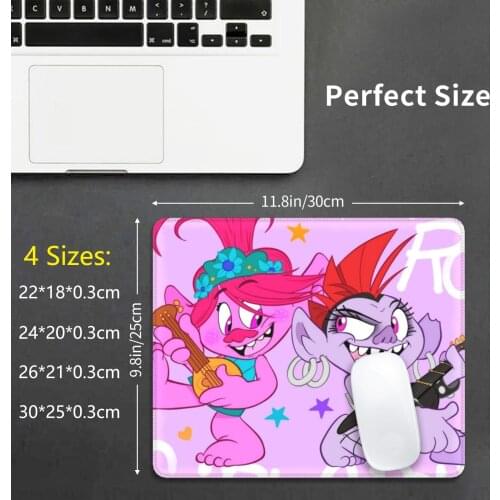 Pop-Rock Girl Group Mouse Pad DIY Print Poppy Trolls Poppy Barb Trolls Queen Barb Trolls Dreamworks