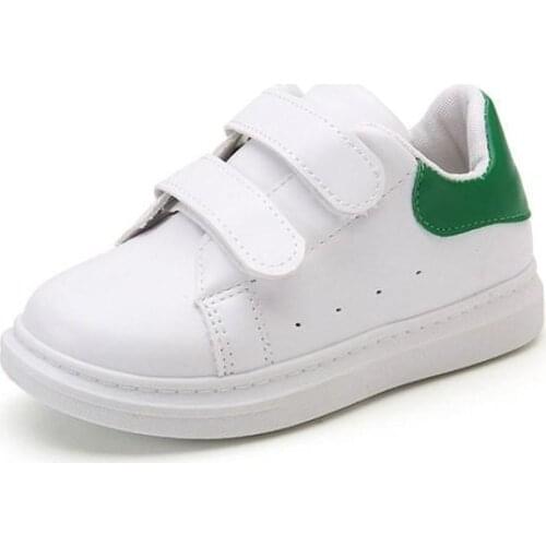 Spring Girls Boys Sport Shoes Antislip Soft Bottom 2019children Baby Sneaker Casual Kids Flat Sneakers School White Canvas Shoes