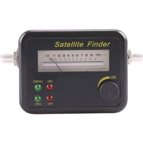 Mini Digital LCD Display Plastic Digital LCD Display Satellite Signal Finder Meter Tester Black
