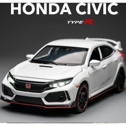 1:32 Honda Civic Alloy Car Model Sound And Light Simulation Metal Die-cast Children Car Toy High Quality Diecasts & Toy Vehicles