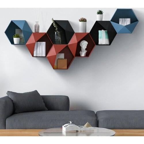 Wall Mounted Floating Shelves, Hanging Rack Nordic Wall Shelf Home Decorcation, Storage Shelves Wall Ornament for Living Room