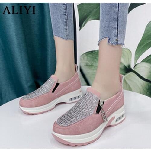 Summer Platform Sandals Women 2021 New Fashion Bling Open Toe Slip On Ladies Home Dress Slippers 35-43 Female Comfortable Slides