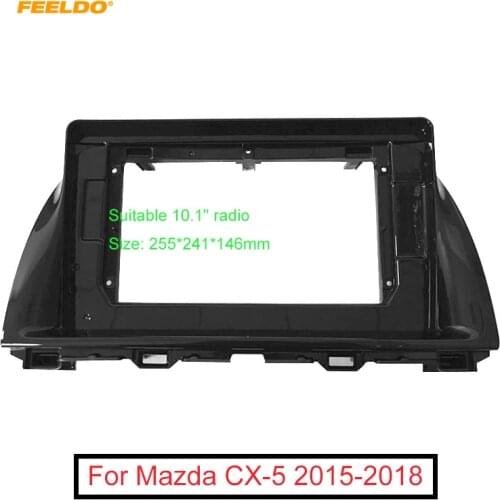 FEELDO Car Stereo Audio Fascia Frame Adapter For Mazda CX-5/Atenza 10.1" 2Din DVD Panel Bezel Frame Trim Kit #FD6568