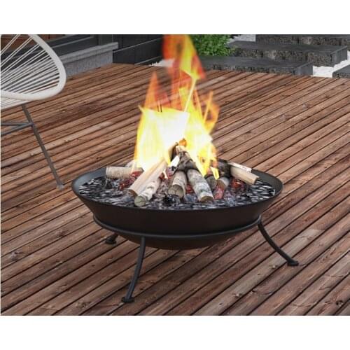 Portable charcoal iron barbecue grill outdoor bonfire heating stove indoor wood baking basin brazier picnic camping BBQ stove 17