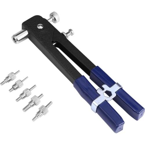 Hand Riveter Nut Rivet Gun kit M3-M8 Blind Rivet Nuts Manual Threaded Insert Rivet Tool Riveter Gun with Rivnut Nutsert Riveting