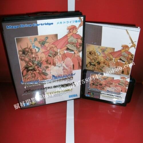 Sega MD game - Shining and the darkness with Box and Manual for 16 bit Sega MD game Cartridge Megadrive Genesis system