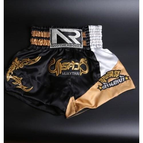 Muay Thai Shorts Boxing Training Sanda Trunks Embroidery Jujitsu Grappling MMA Combat Gym Sports Clothing Men Women Kids Shorts