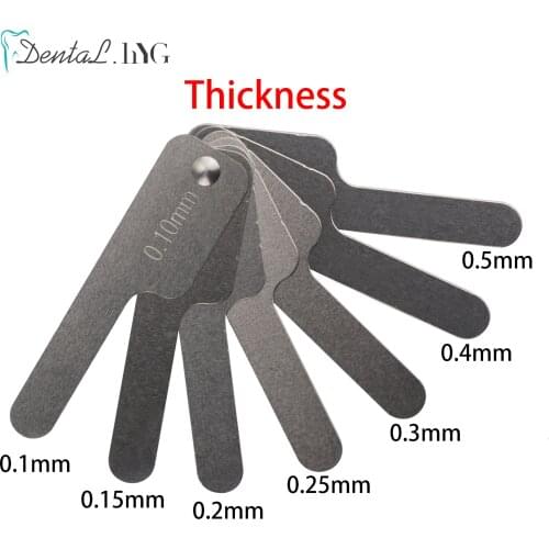 Dental Interproximal Reduction Gauge Ruler Tooth Gap Measure Reciprocating IPR System Stainless Steel Orthodontic Instrument