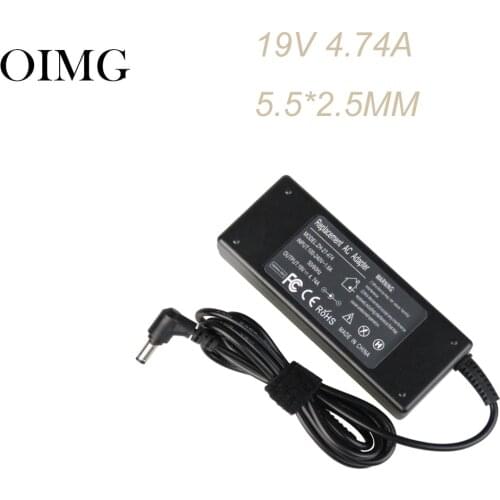 19V 4.74A 90W Universal AC Power Adapter Laptop Charger Replacement for Lenovo HP Toshiba ASUS IBM New Tip 5.5x2.5mm