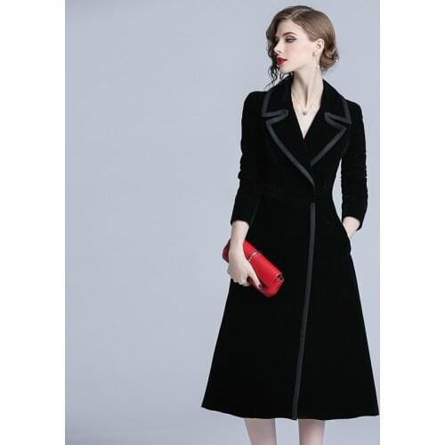 Yunting Women's Long Trench Coats