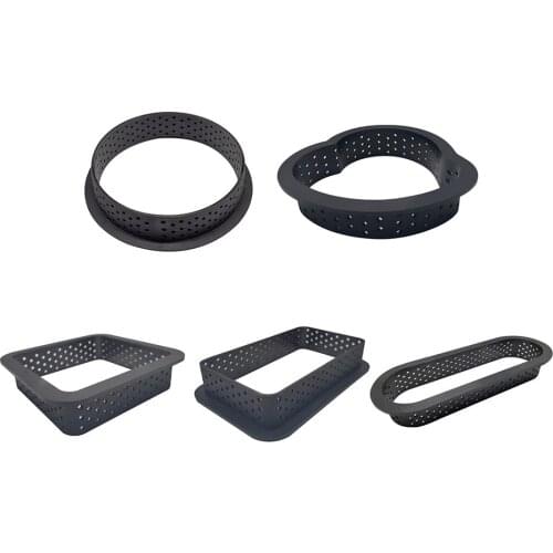 1PC DIY Tart Ring Mold Cake tools French Dessert Bakeware Cutter Round Shape Decorating Tool Perforated Mousse Circle