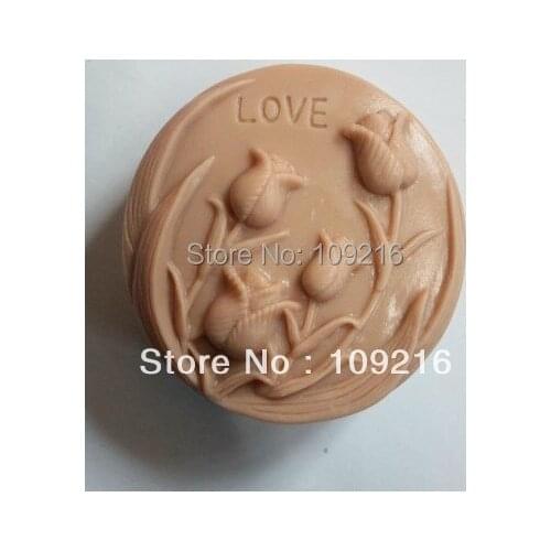 1pcs Tulip (ZX1553)Handmade Soap Mold Crafts DIY Mold
