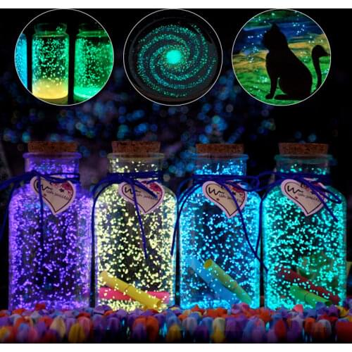 1Pc Luminous Aquarium Sand Glow In The Dark Sand Ornament Decorative Sand Fish Tank Decoration Stone Sands Pink Gold Blue